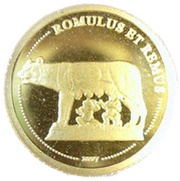 1500 Francs CFA Romulus and Remus, Republic of the Congo, 2007 reverse image