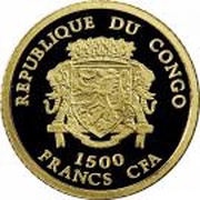 1500 Francs CFA Hestia obverse image