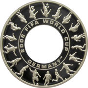 1 Dollar - Elizabeth II 4th Portrait - FIFA World Cup 2006 - Silver Proof, Australia, 2006 reverse image
