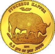 1500 Francs CFA Buffalo, Republic of the Congo, 2011 reverse image