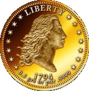1500 Francs CFA Flowing Hair Dollar, Republic of the Congo, 2011 reverse image