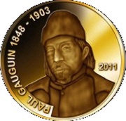 1500 Francs CFA Paul Gauguin, Republic of the Congo, 2011 reverse image