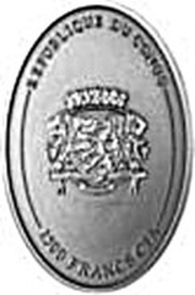 1500 Francs CFA Tyrannosaurus Rex obverse image