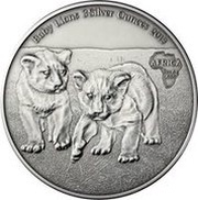 2000 Francs CFA Baby Lions, Republic of the Congo, 2013 reverse image