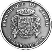 2000 Francs CFA Panthera Pardus Orientalis obverse image