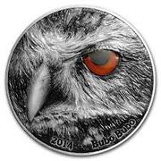2000 Francs CFA Bubo Bubo, Republic of the Congo, 2014 reverse image