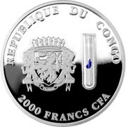 2000 Francs CFA Cheetah obverse image