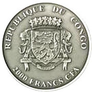 2000 Francs CFA Gorilla obverse image