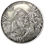2000 Francs CFA Gorilla, Republic of the Congo, 2014 reverse image