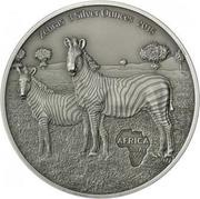 2000 Francs CFA Zebra, Republic of the Congo, 2015 reverse image