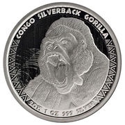5000 Francs CFA Congo Silverback Gorilla, Republic of the Congo, 2015 reverse image