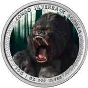 5000 Francs CFA Congo Silverback Gorilla, Republic of the Congo, 2015 reverse image