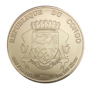 5000 Francs CFA African Lion obverse image