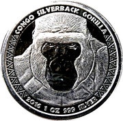 5000 Francs CFA Congo Silverback Gorilla, Republic of the Congo, 2016 reverse image