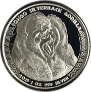 5000 Francs CFA Congo Silverback Gorilla, Republic of the Congo, 2019 reverse image