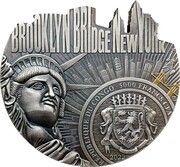 5000 Francs CFA Brooklyn Bridge obverse image