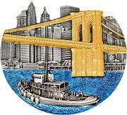 5000 Francs CFA Brooklyn Bridge, Republic of the Congo, 2022 reverse image