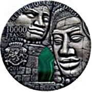 10 000 Francs CFA Angkor Wat obverse image