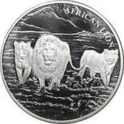 50 000 Francs CFA African Lion, Republic of the Congo, 2016 reverse image
