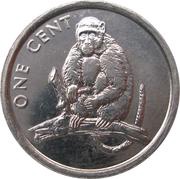 1 Cent - Elizabeth II Monkey reverse image