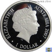 1 Dollar - Elizabeth II 4th Portrait - Year of the Pig - Silver Proof obverse image