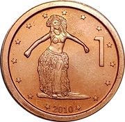 1 Cent - Elizabeth II 4th portrait reverse image