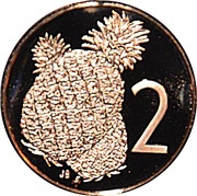 2 Tene - Elizabeth II 2nd portrait; Royal Wedding, Cook Islands, 1981 reverse image
