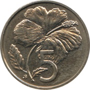 5 Cents - Elizabeth II 3rd portrait reverse image