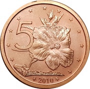 5 Cents - Elizabeth II 4th portrait reverse image