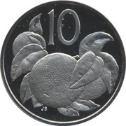10 Cents - Elizabeth II 2nd portrait reverse image