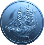 10 Cents - Elizabeth II Bounty reverse image