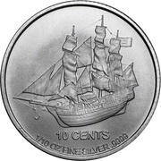 10 Cents - Elizabeth II Bounty reverse image