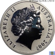 1 Dollar - Elizabeth II 4th Portrait - Kangaroo; Rolf Harris obverse image
