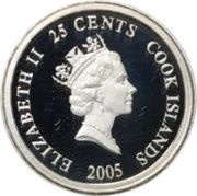 25 Cents - Elizabeth II 1813 Australian Dump obverse image