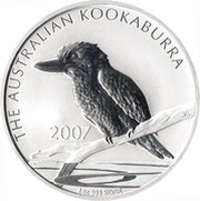 1 Dollar - Elizabeth II 4th Portrait - Australian Kookaburra, Australia, 2007 reverse image