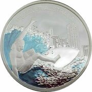 1 Dollar - Elizabeth II 4th Portrait - Discover Australia - Gold Coast, Australia, 2007 reverse image