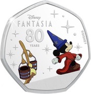 25 Cents - Elizabeth II Sorcerer's Apprentice, Cook Islands, 2020 reverse image