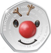 25 Cents - Elizabeth II Rudolph reverse image