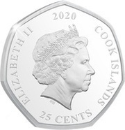 25 Cents - Elizabeth II Santa obverse image