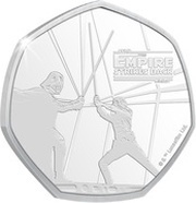 25 Cents - Elizabeth II Duel on Cloud City, Cook Islands, 2020 reverse image