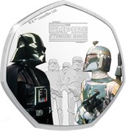 25 Cents - Elizabeth II Darth Vader and Boba Fett, Cook Islands, 2020 reverse image