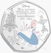 25 Cents - Elizabeth II Down the Rabbit Hole, Cook Islands, 2021 reverse image