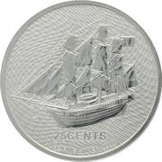 25 Cents - Elizabeth II Bounty reverse image
