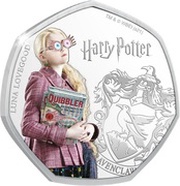 25 Cents - Elizabeth II Luna Lovegood, Cook Islands, 2021 reverse image