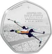 25 Cents - Elizabeth II Death Star Attack, Cook Islands, 2022 reverse image