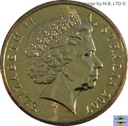 1 Dollar - Elizabeth II 4th Portrait - Sydney Harbour Bridge obverse image
