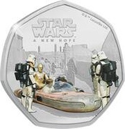 25 Cents - Elizabeth II Jedi Mind Trick, Cook Islands, 2022 reverse image