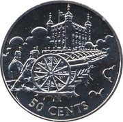 50 Cents - Elizabeth II Royal Artillery, Cook Islands, 2003 reverse image
