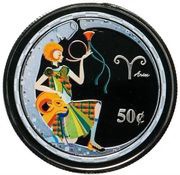 50 Cents - Elizabeth II Aries, Cook Islands, 2003 reverse image