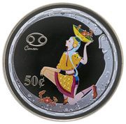 50 Cents - Elizabeth II Cancer, Cook Islands, 2003 reverse image